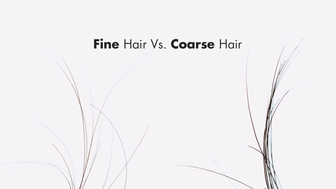 Macro Fine Hair Vs. Coarse Hair Strands Comparaison